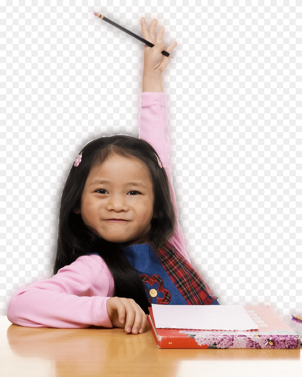 High Girl Raising Hand Png