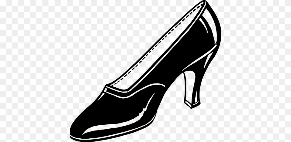 High Heel Clip Art Vectors Shoe Clip Art, Gray Free Transparent Png