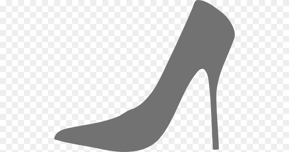 High Heel Gray Clip Art, Clothing, Footwear, High Heel, Shoe Png