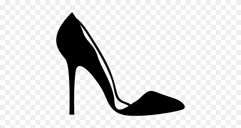 High Heel Icon, Gray Png Image