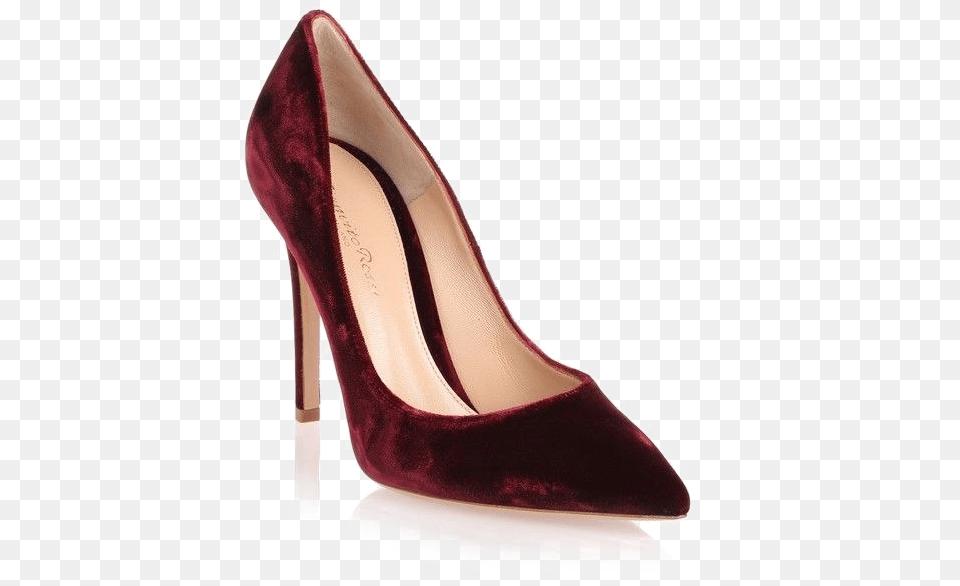 High Heel Sandal Download Image Gianvito Rossi Burgundy Pumps, Clothing, Footwear, High Heel, Shoe Png