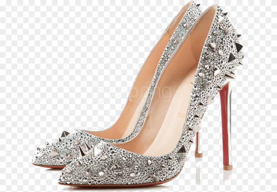 High Heel Shoes Images Louis Vuitton Silver Spiked Heels, Clothing, Footwear, High Heel, Shoe Free Transparent Png