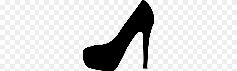 High Heel Vector Shoes Silhouettes, Gray Free Transparent Png