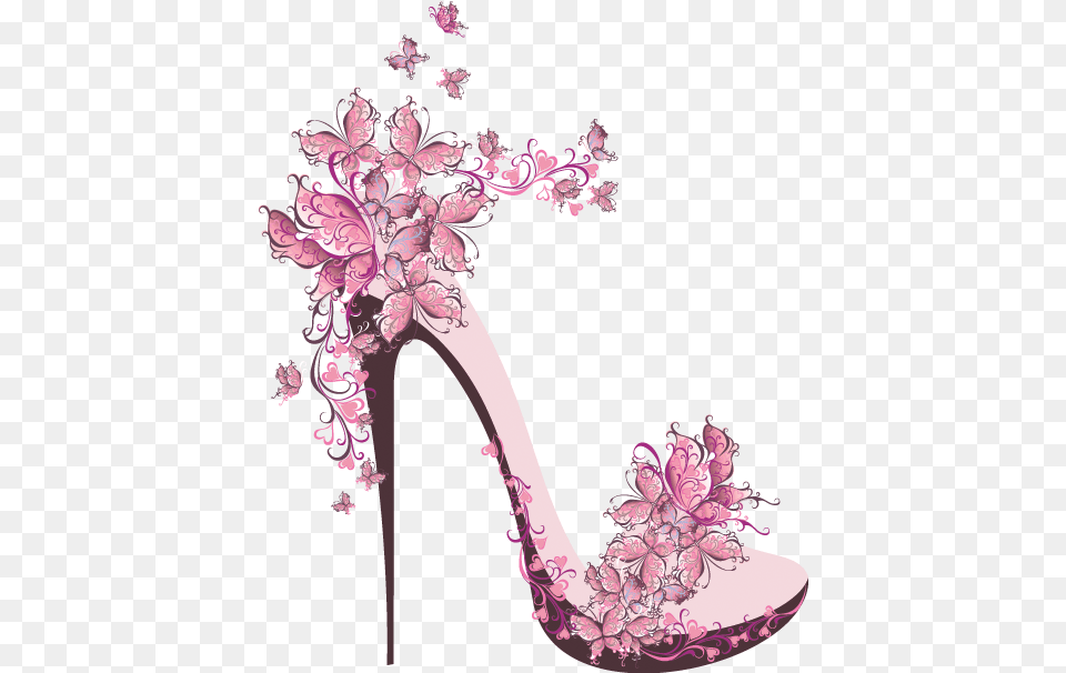 High Heel Wedding Church High Heeled Footwear Shoe High Heel Shoe With Flowers, Art, Clothing, Floral Design, Graphics Free Transparent Png
