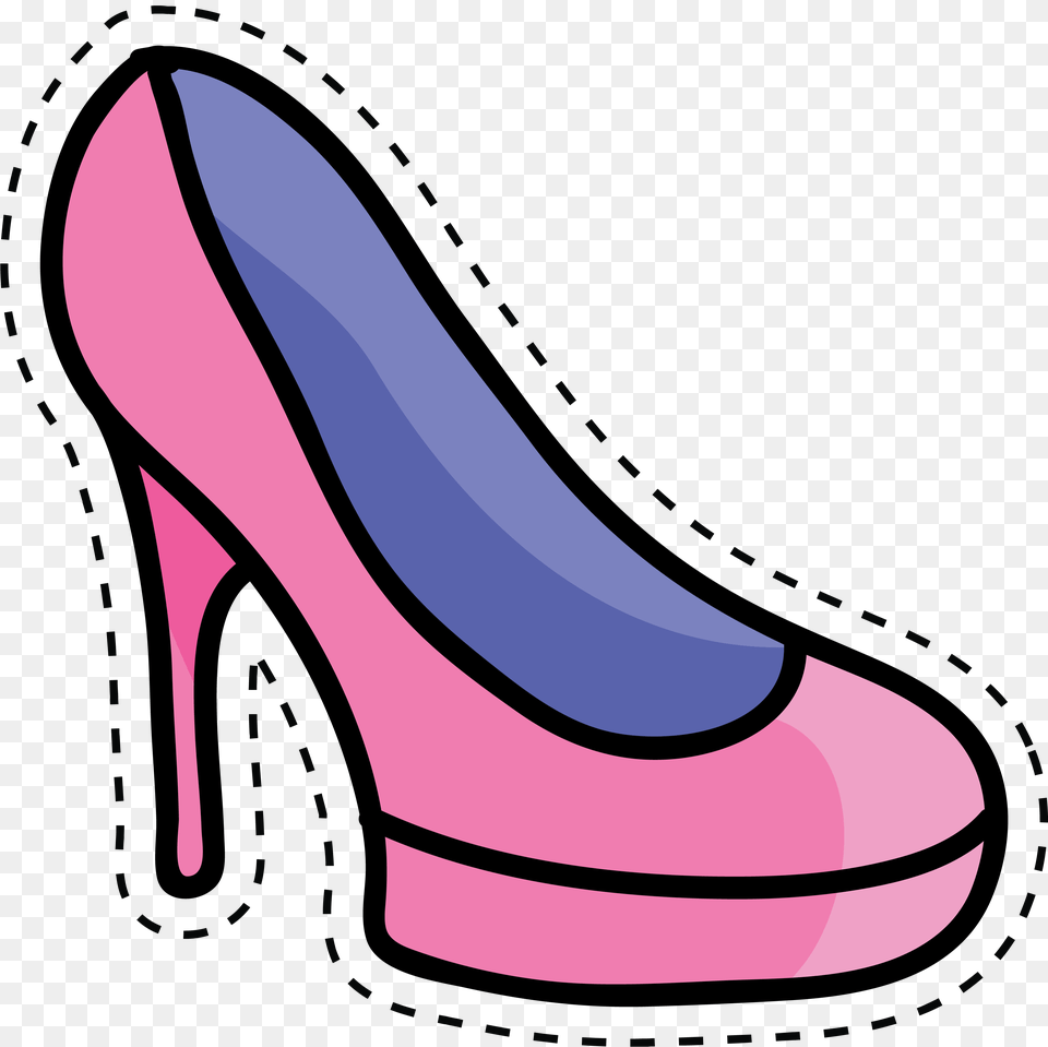 High Heeled Footwear Shoe Cartoon Clip Art, Clothing, High Heel, Smoke Pipe Png Image