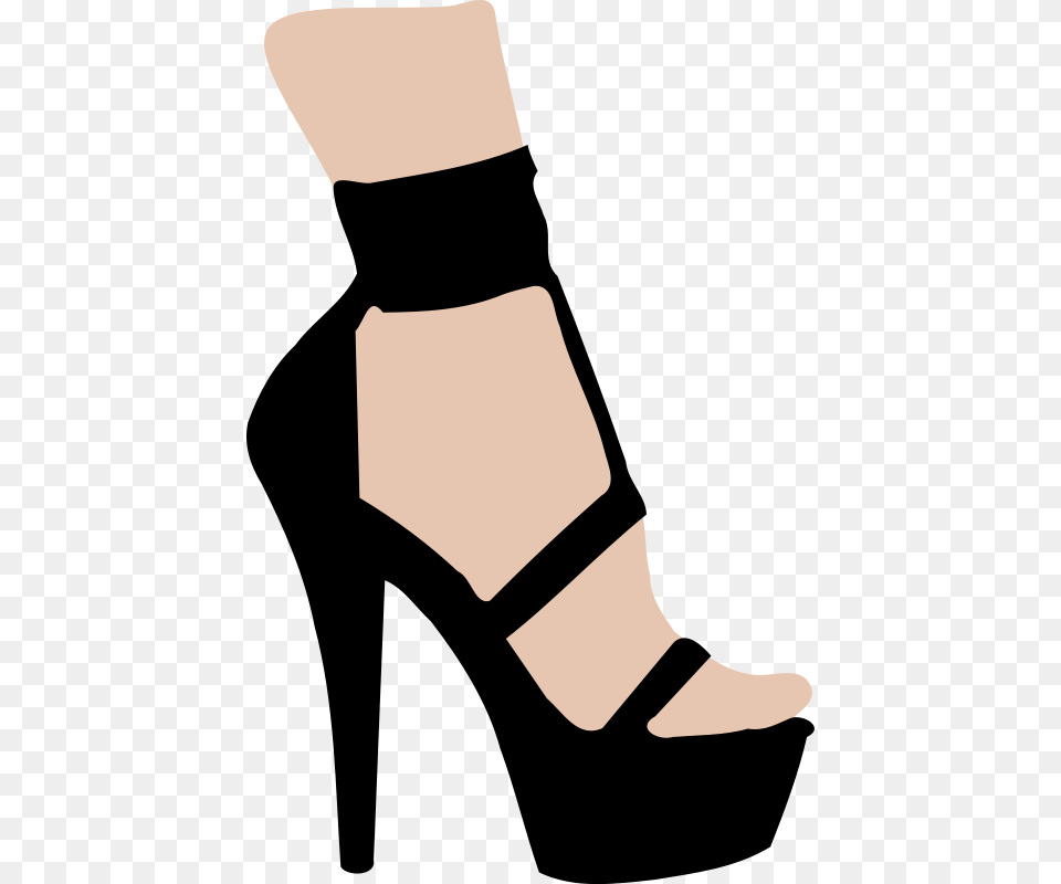 High Heeled Shoe Free Vector, Clothing, Footwear, Sandal, Smoke Pipe Png Image