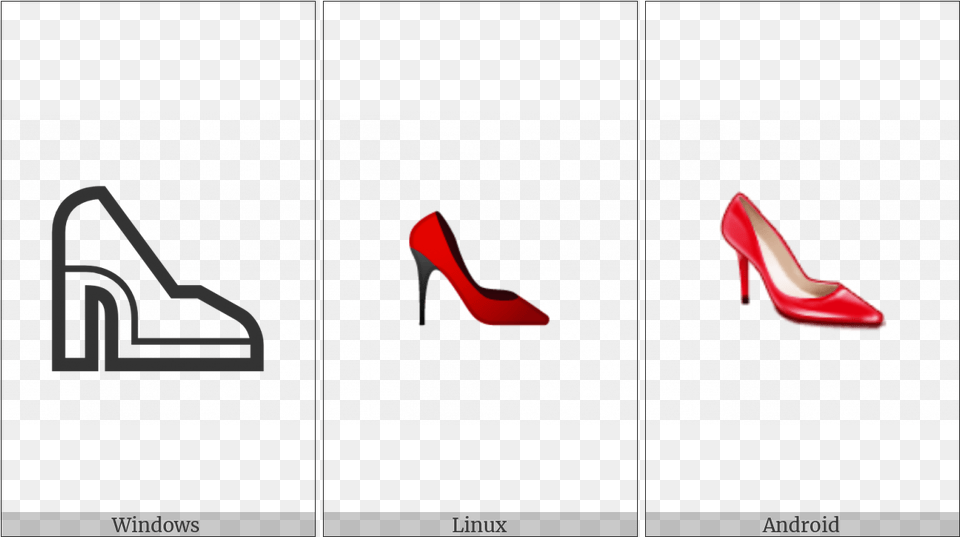High Heeled Shoe On Various Operating Systems Basic Pump, Clothing, Footwear, High Heel Free Transparent Png
