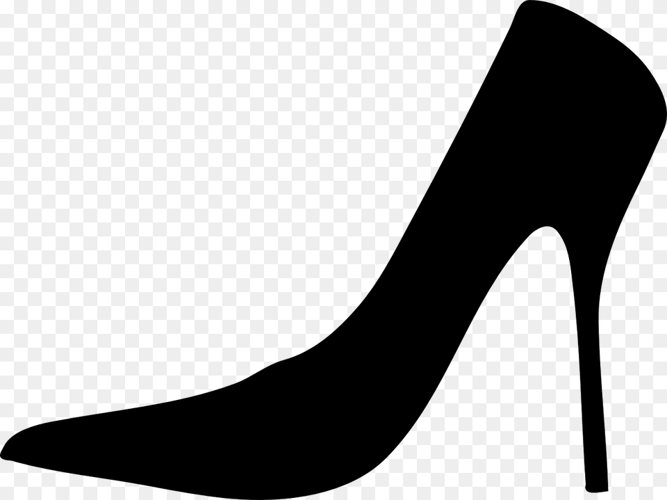 High Heeled Shoe Stiletto Heel Clip Art, Gray Png Image