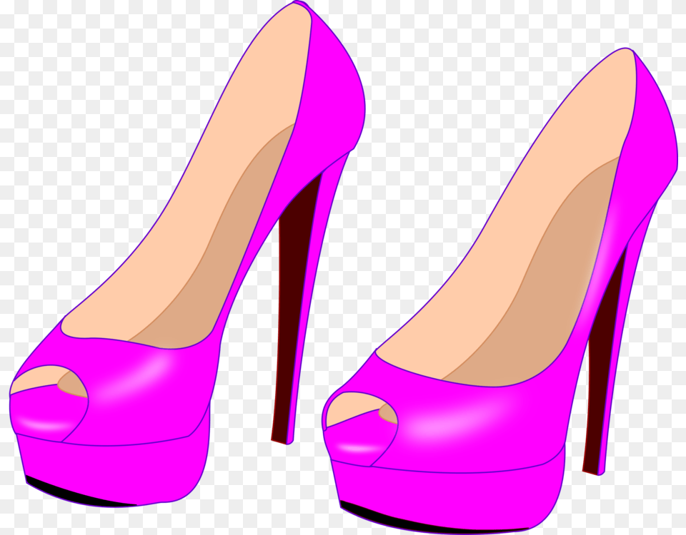 High Heeled Shoe Stiletto Heel Court Shoe Desenho De Sapato De Salto Vermelho, Clothing, Footwear, High Heel Free Png