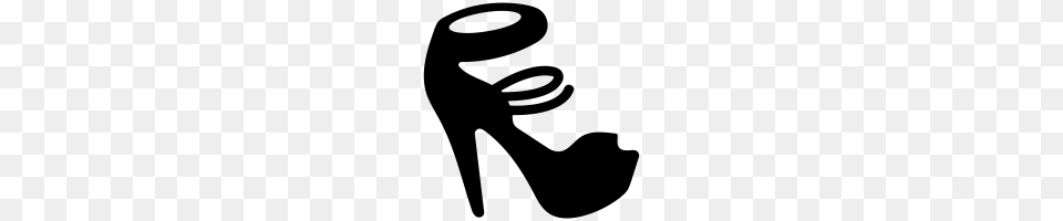 High Heels Icons Noun Project, Gray Png