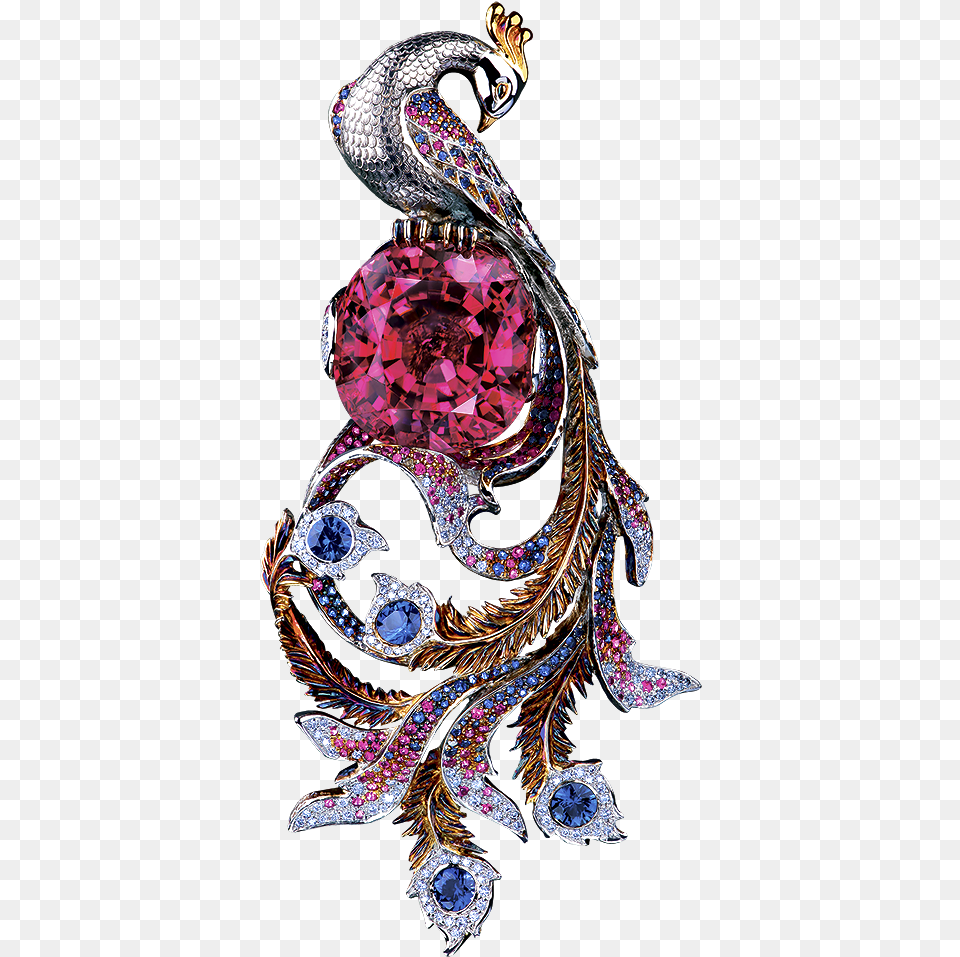 High Jewellery Pendant Brooch Bird Of Paradise Fairy Jewellery, Accessories, Jewelry, Gemstone, Wedding Png