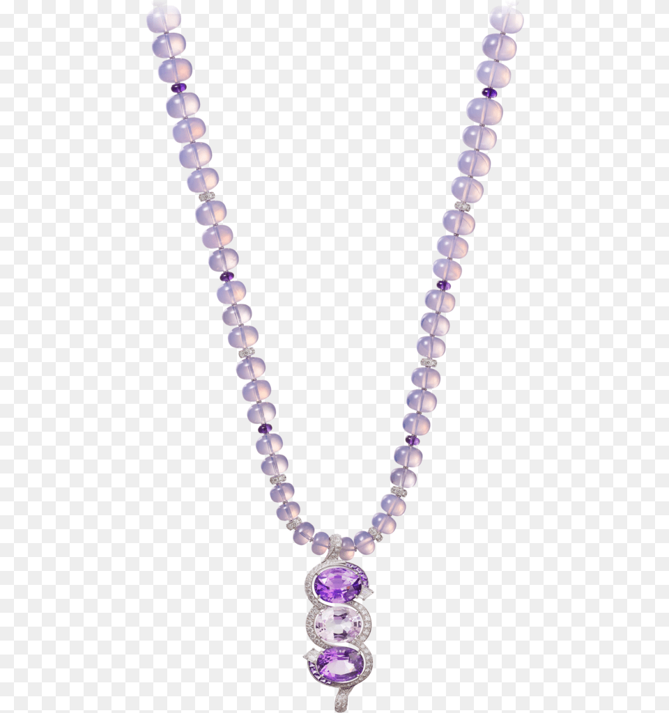 High Jewelry Necklace White Gold Amethysts Topaz High Jewelry Topaz, Accessories, Bead, Bead Necklace, Ornament Png