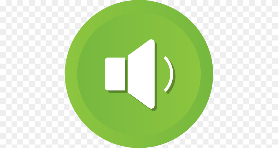High Loud Music On Sound Speaker Volume Icon Of Ios, Green, Disk Free Png