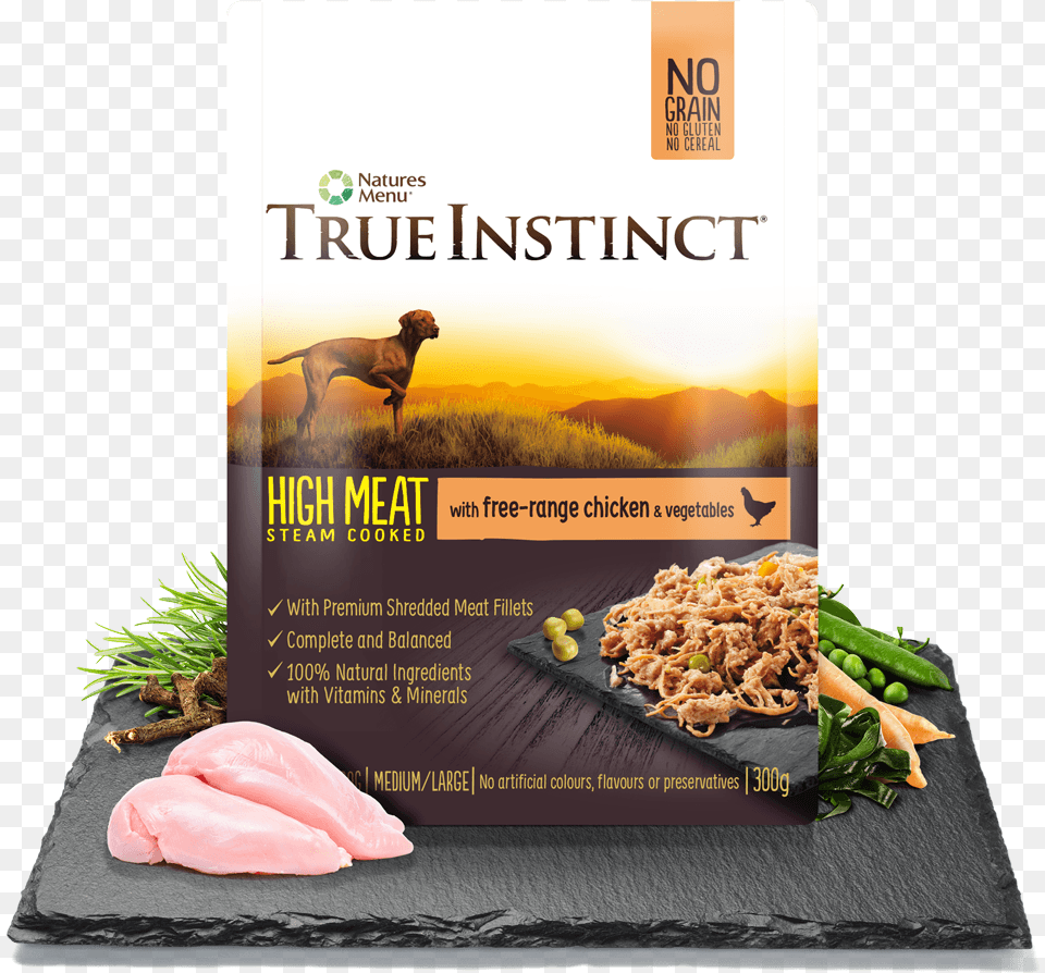 High Meat Fillet With Range Chicken For Adult Dog Food, Advertisement, Poster, Pork, Mammal Free Png Download