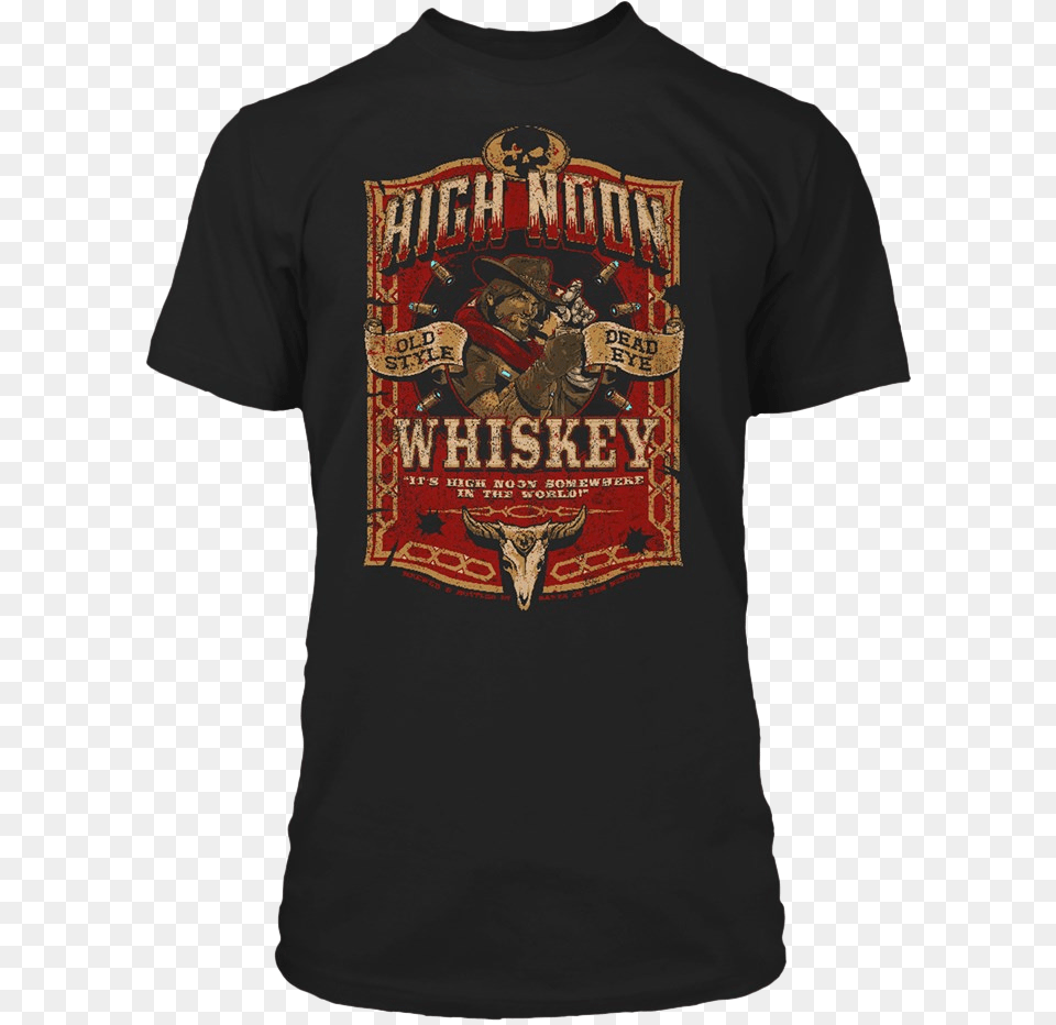 High Noon Whiskey Premium T Shirt Men 35th Birthday Party Ideas, Clothing, T-shirt, Adult, Male Free Png