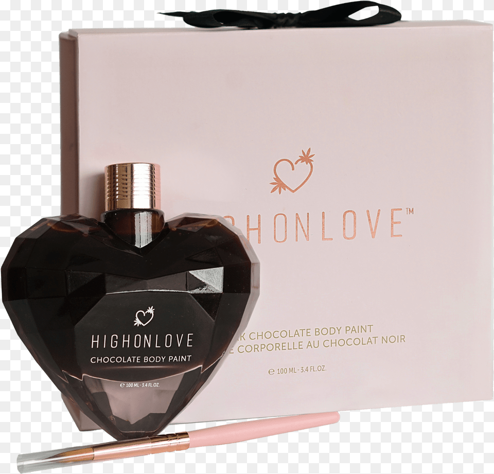 High On Love Chocolate Body Paint, Bottle, Cosmetics, Perfume Free Transparent Png