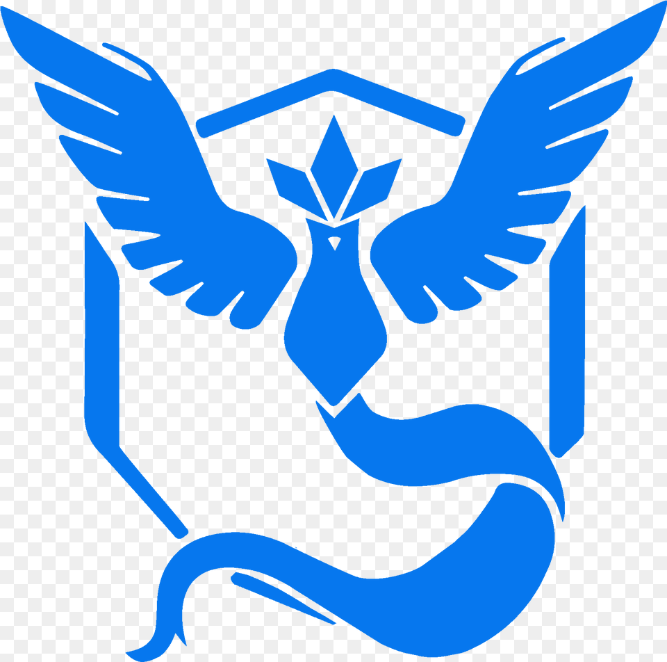 High Pokemon Go Team Mystic, Emblem, Symbol, Animal, Fish Free Png