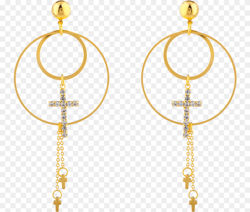 High Praise Earrings, Accessories, Earring, Jewelry, Cross Png Image