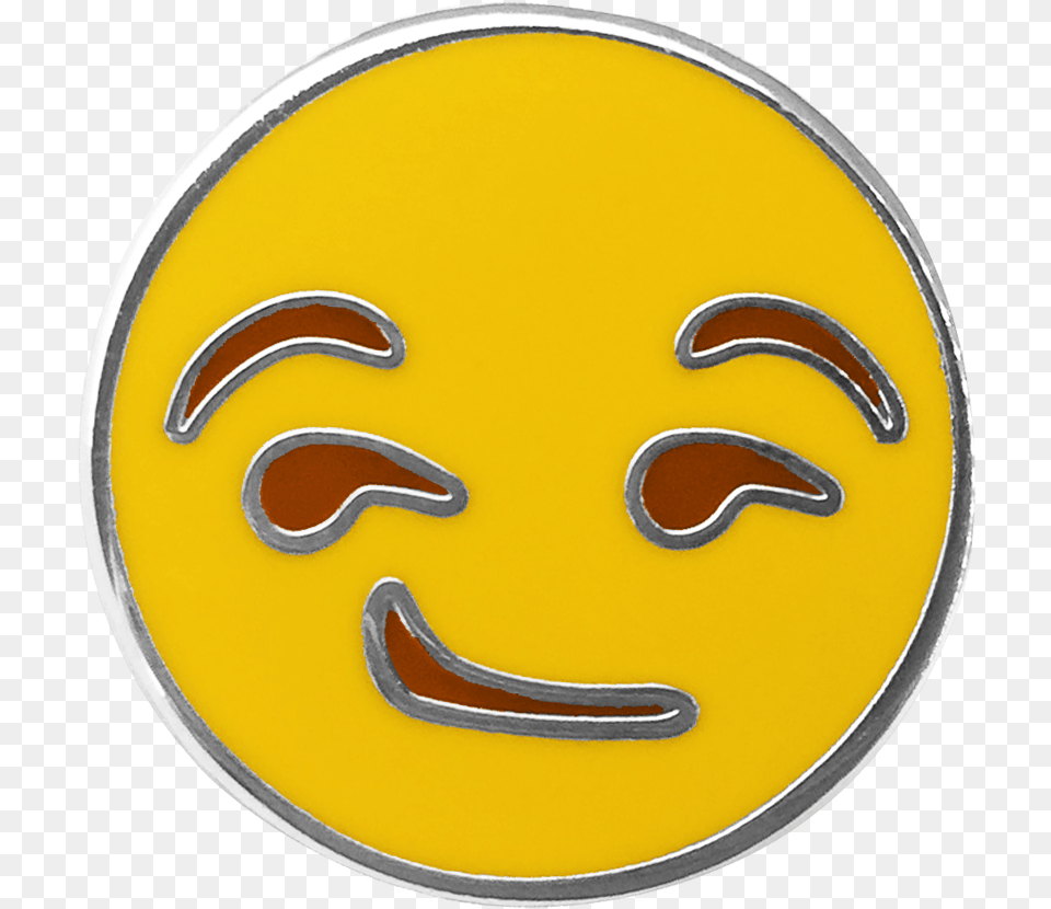 High Quality Assault Smirk Badge Blank Meme Template Smiley Face Sticker Redbubble, Logo, Symbol Png Image