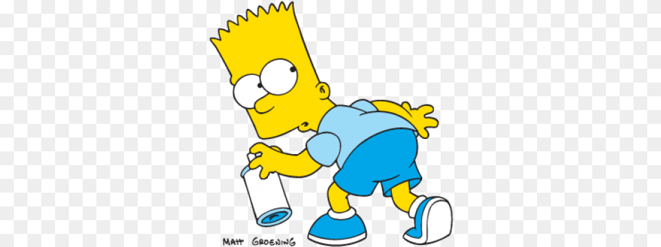 High Quality Bart Simpson Bart Simpson Spray Paint, Cleaning, Person, Baby Free Png