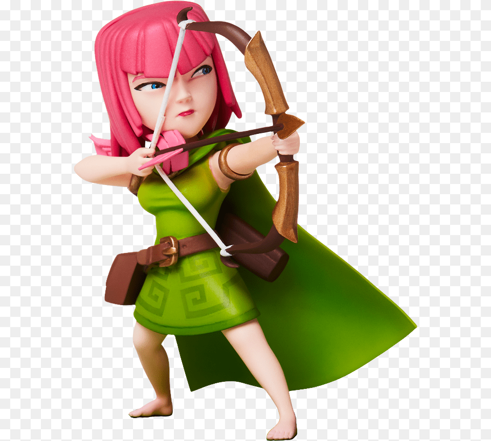 High Quality Clash Royale Cliparts Archer Clash Royale Characters, Weapon, Archery, Bow, Sport Free Png