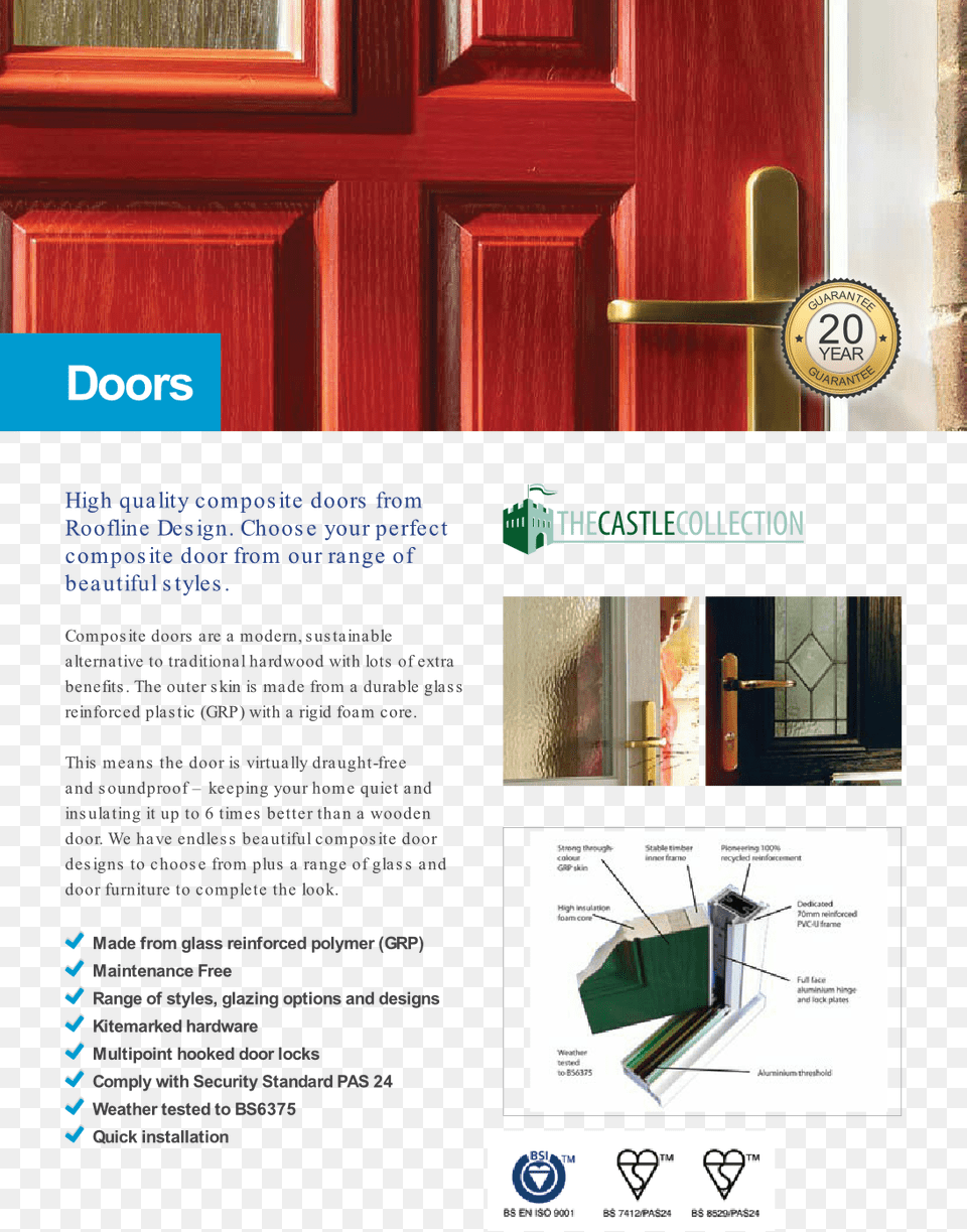 High Quality Composite Doors From Roofline Design Plywood, Door, Advertisement, Poster Free Transparent Png
