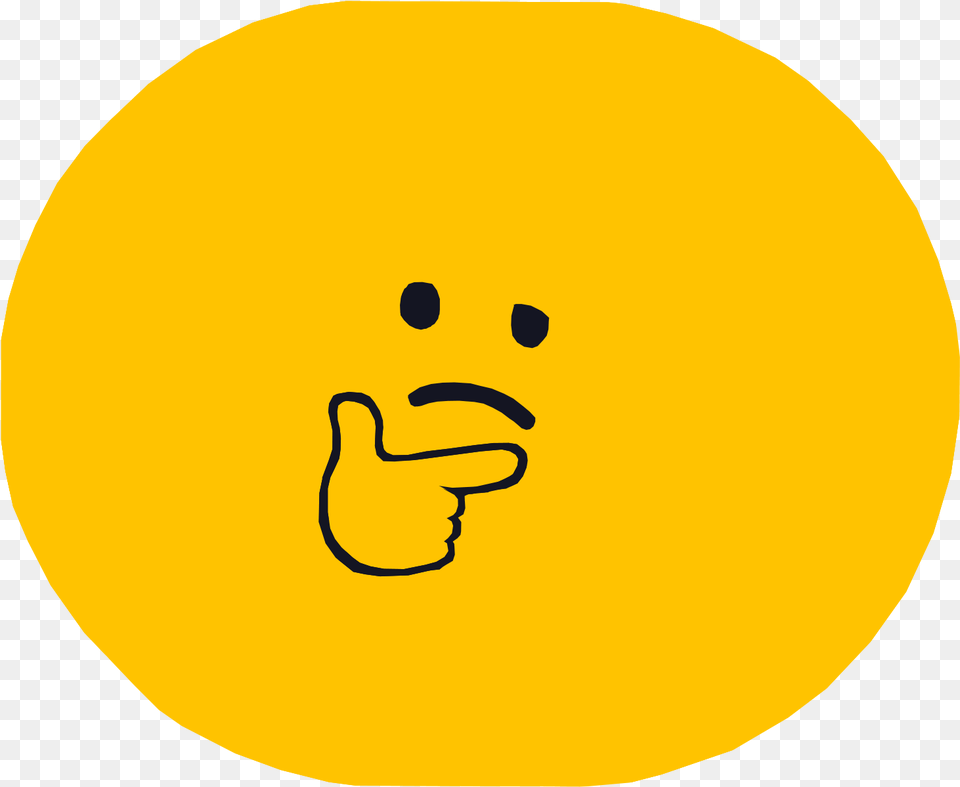High Quality Giant Thinking Blob In A Text Bubble Circle Happy, Person, Body Part, Hand, Face Free Png