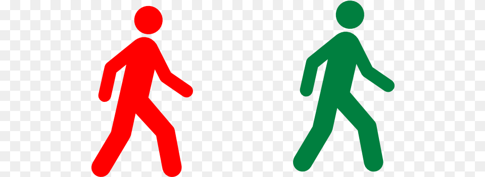High Quality Person Red Icon Transparent Background Red Walking Man Icon, Light, Sign, Symbol, Traffic Light Free Png