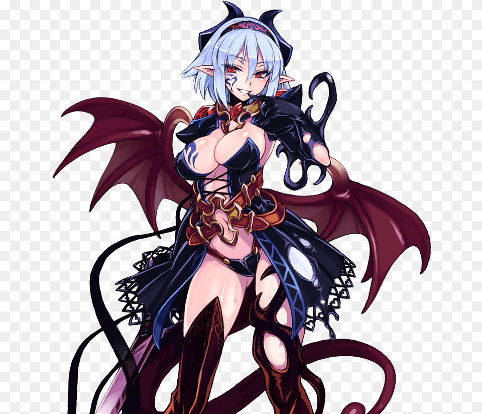 High Quality Succubus Blank Meme Template Monster Girl Witch, Book, Comics, Publication, Adult Png Image