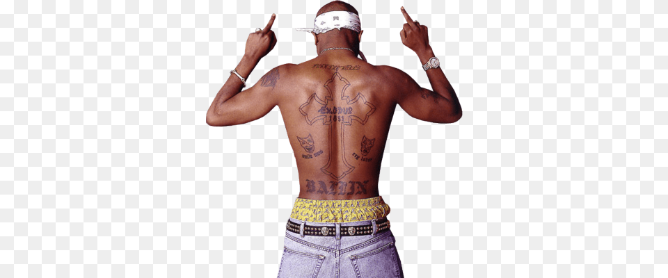 High Quality Tupac Shakur Uncategorized Book, Back, Body Part, Person, Skin Png
