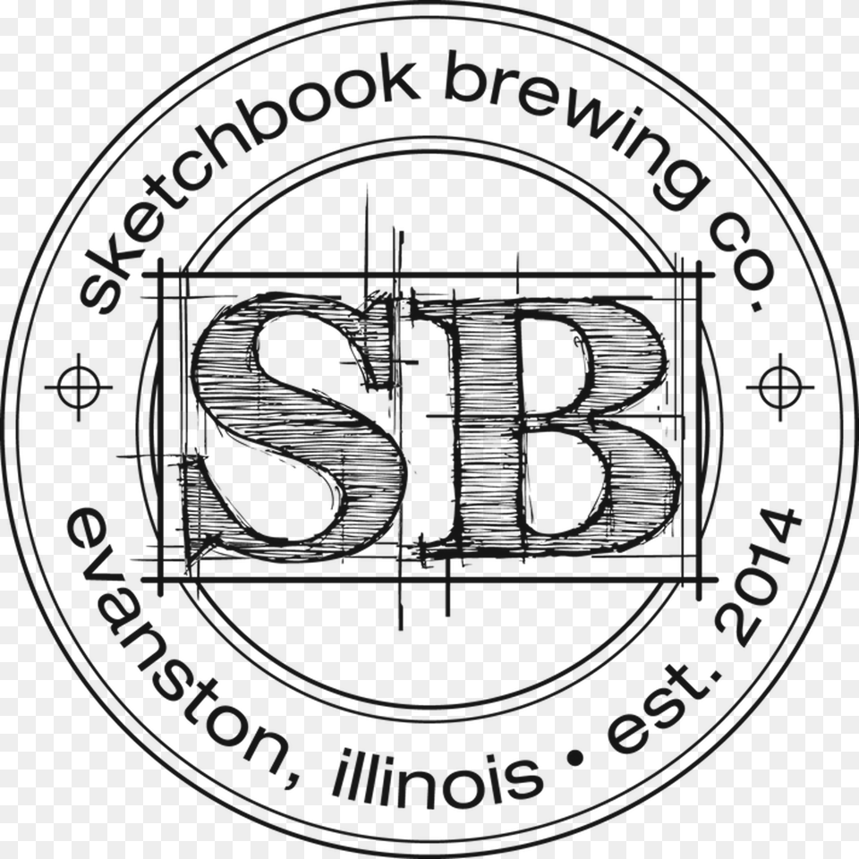 High Res Version Of Round Logo Sketchbook Brewing, Symbol Png Image