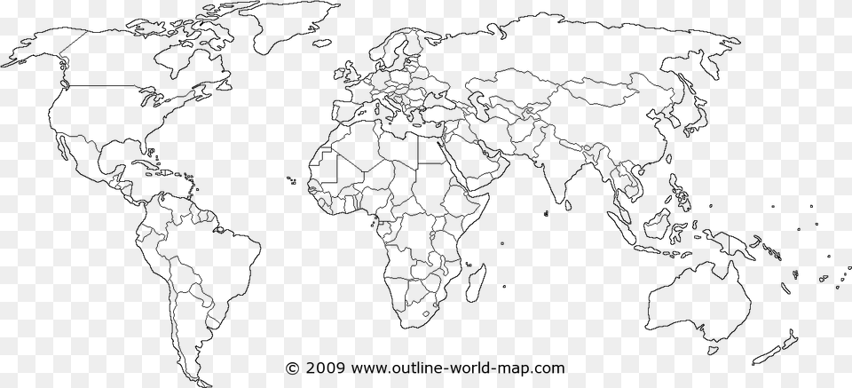 High Resolution Blank World Map High Resolution Blank World Map, Gray Free Transparent Png