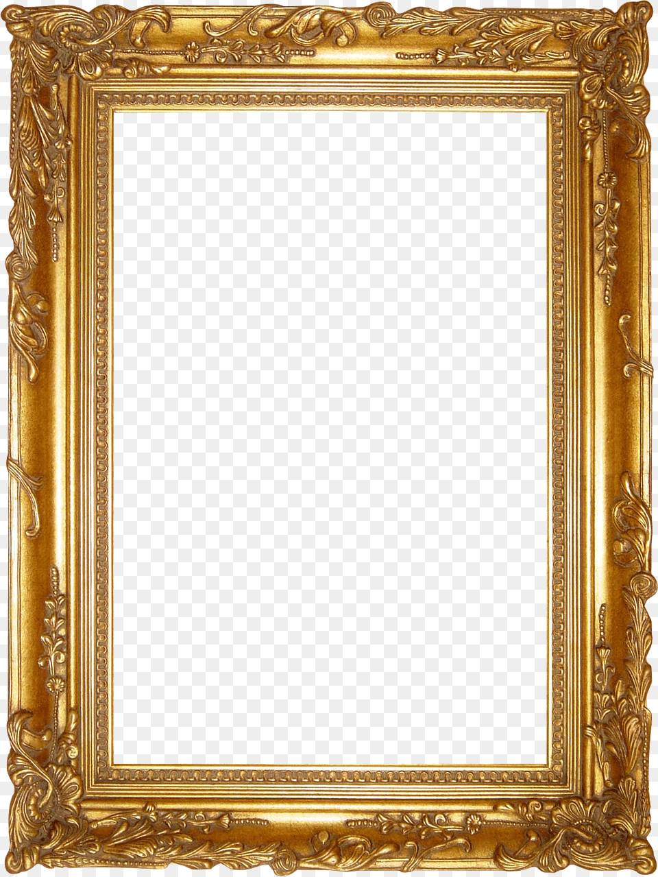 High Resolution Golden Frame, Blackboard Png Image