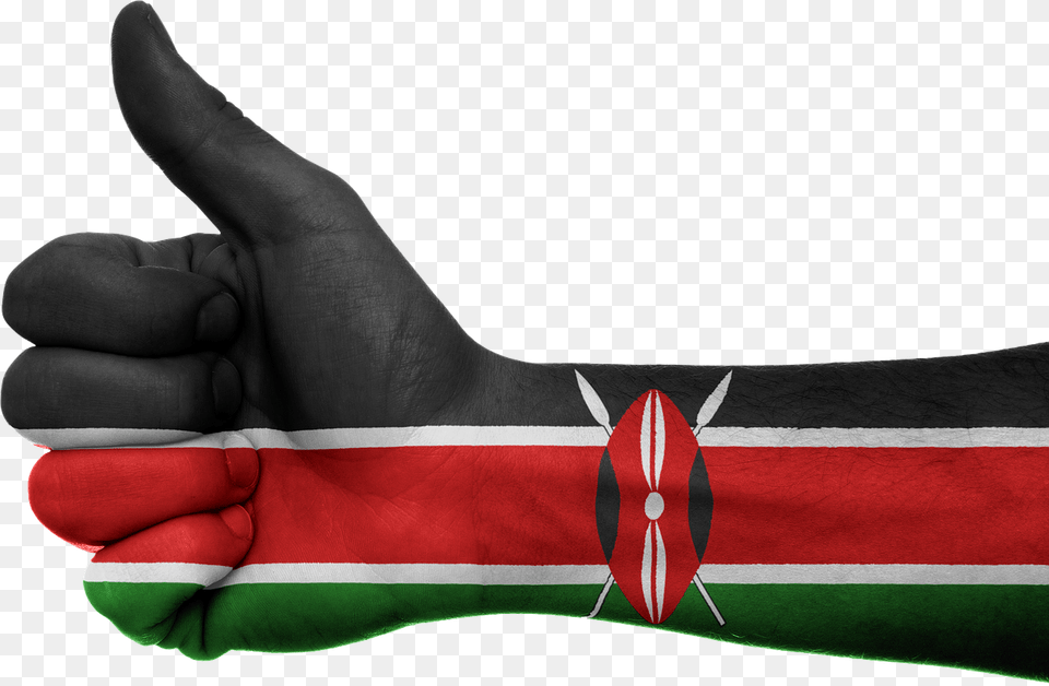 High Resolution Kenyan Flag, Body Part, Finger, Hand, Person Free Png Download