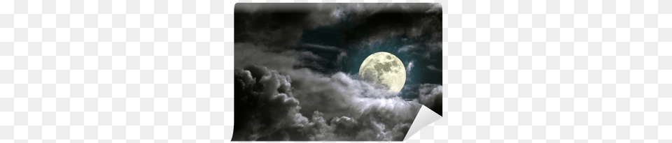 High Resolution Moon Clouds, Astronomy, Full Moon, Nature, Night Png Image