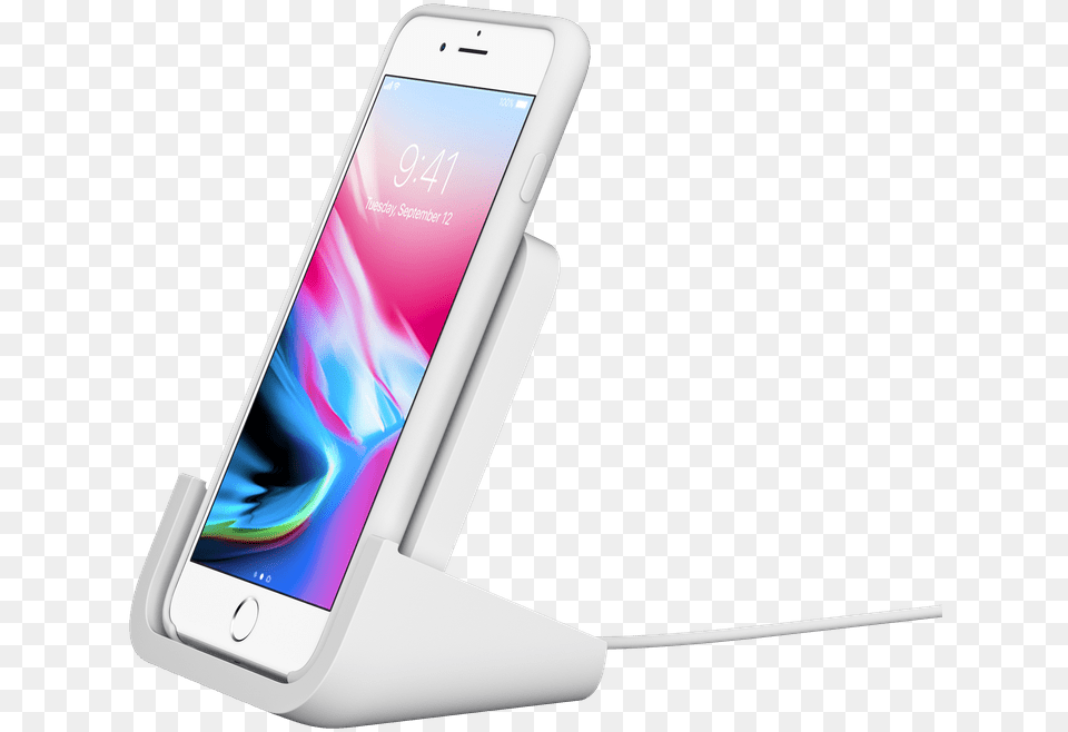 High Resolution Powered Off White Fob Logitech Powered Wireless Charging Stand, Electronics, Mobile Phone, Phone, Iphone Free Transparent Png