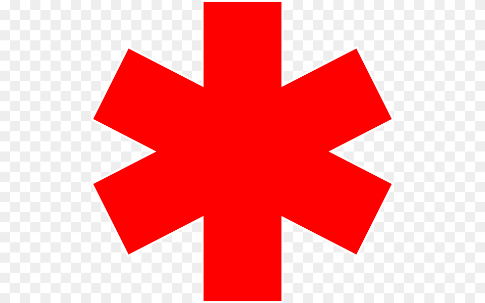 High Resolution Star Star Of Life Red, First Aid, Logo, Red Cross, Symbol Free Transparent Png