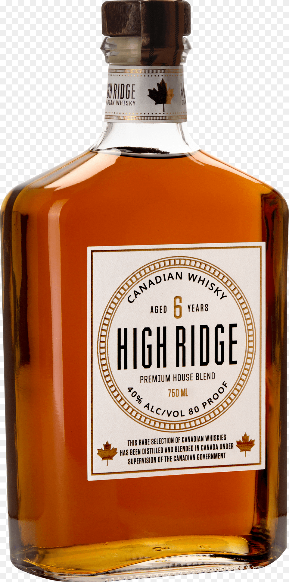 High Ridge Canadian Whiskey High Ridge Canadian Whiskey, Alcohol, Beverage, Liquor, Bottle Free Png Download
