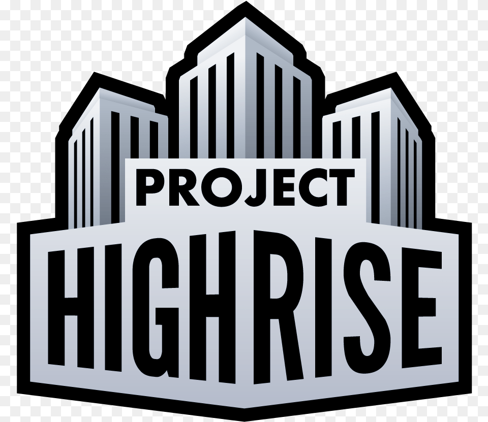 High Rise Building Logo, City, Gate, Urban, Fence Free Png