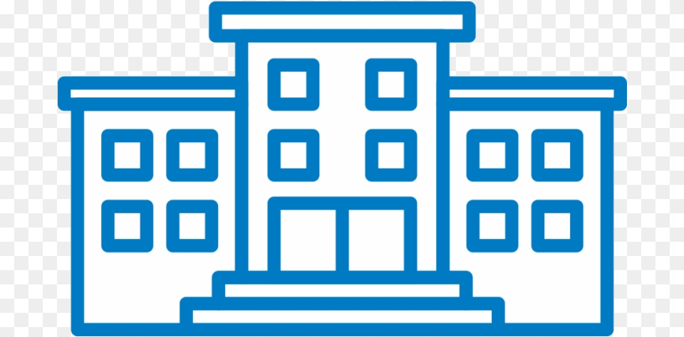 High School Building Icon Background High School Background, Scoreboard, Text, Qr Code, City Free Transparent Png