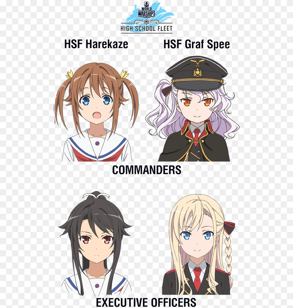 High School Fleet Dropping Anchor World Of Warships World Of Warships High School Fleet, Publication, Book, Comics, Person Free Transparent Png