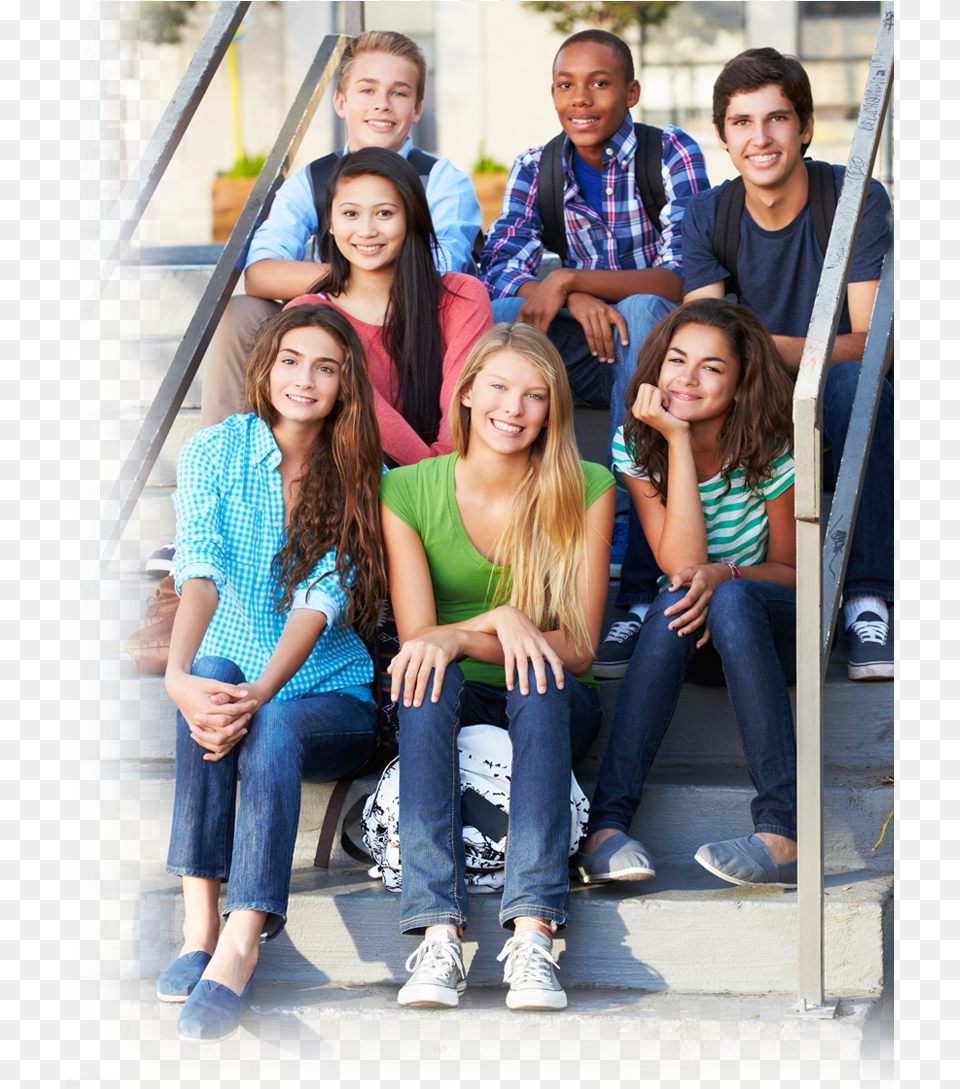 High School Students Social Group, Teen, Jeans, People, Person Png