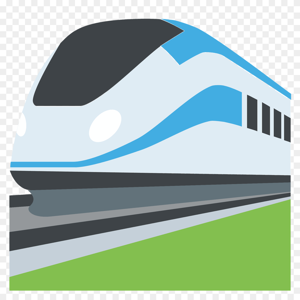 High Speed Train Emoji Clipart, Railway, Transportation, Vehicle, Bullet Train Png Image