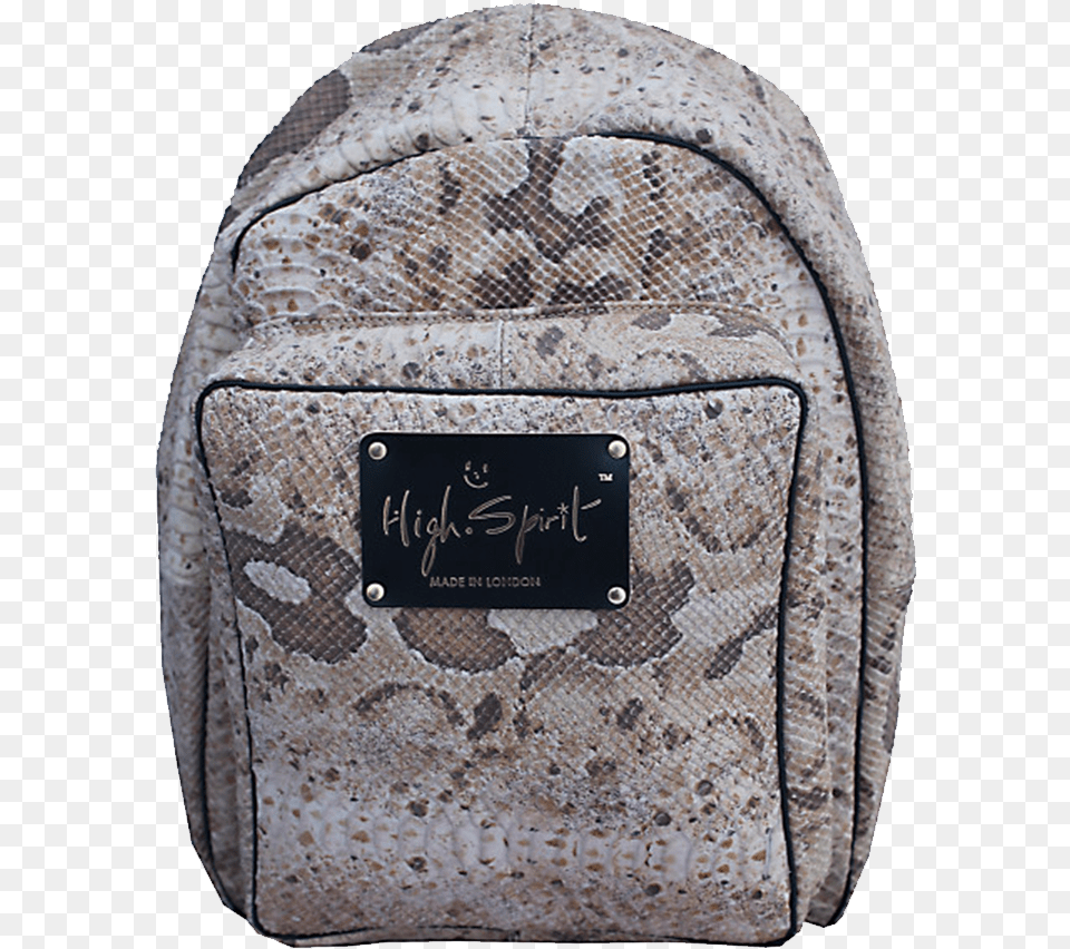 High Spirit Bags White Snake Leather Backpack F Handbag, Bag, Cushion, Home Decor, Animal Free Transparent Png