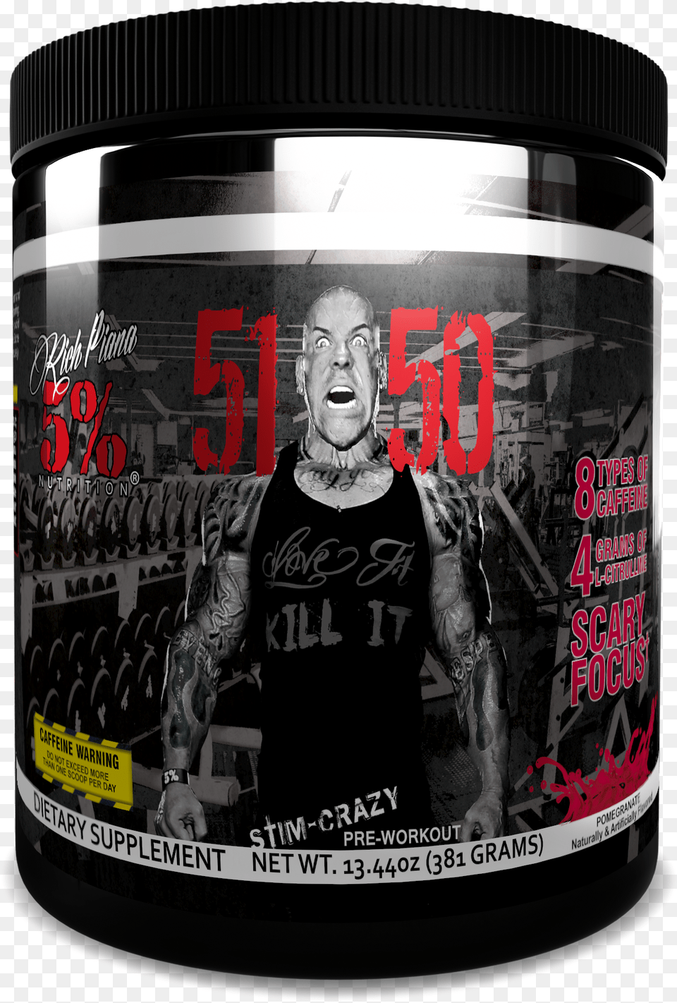 High Stimulant Pre Workoutdata Max Width 2000 Rich Piana 51, Person, Skin, Tattoo, Adult Free Transparent Png