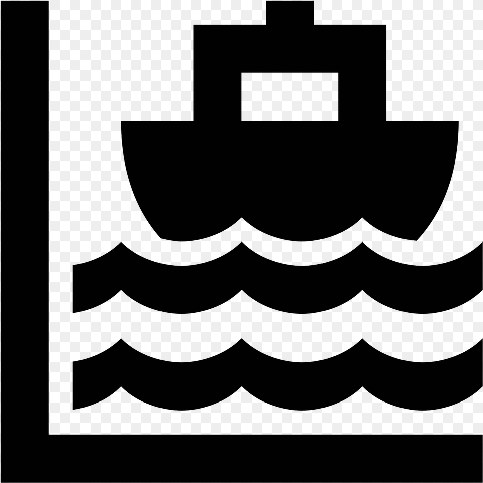 High Tide Icon, Gray Png Image