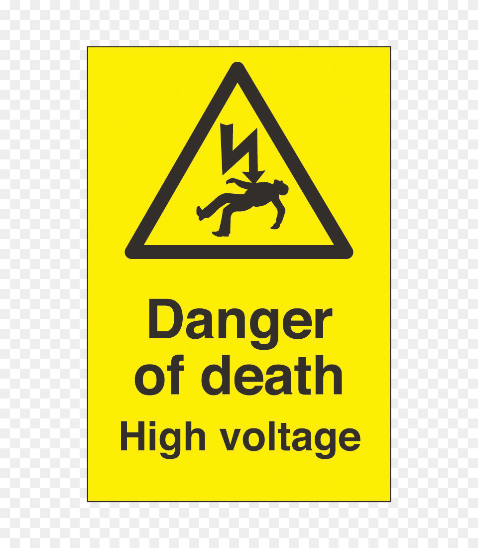 High Voltage, Sign, Symbol, Person, Road Sign Free Png Download