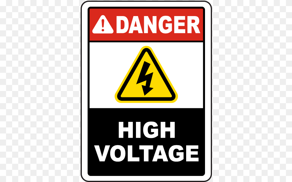 High Voltage, Sign, Symbol, Road Sign, Scoreboard Free Png Download