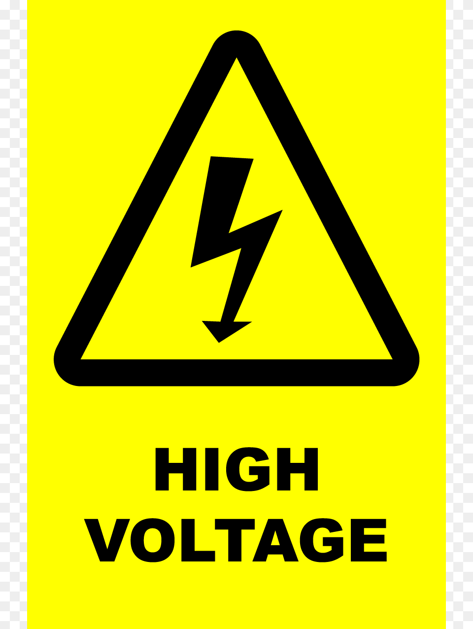 High Voltage, Sign, Symbol, Road Sign Png Image