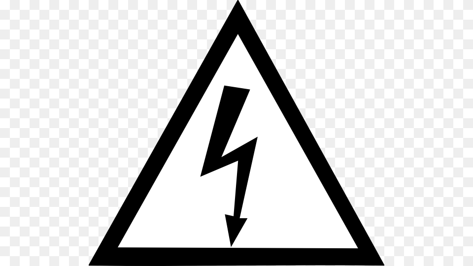 High Voltage Clip Art, Triangle, Symbol Free Png